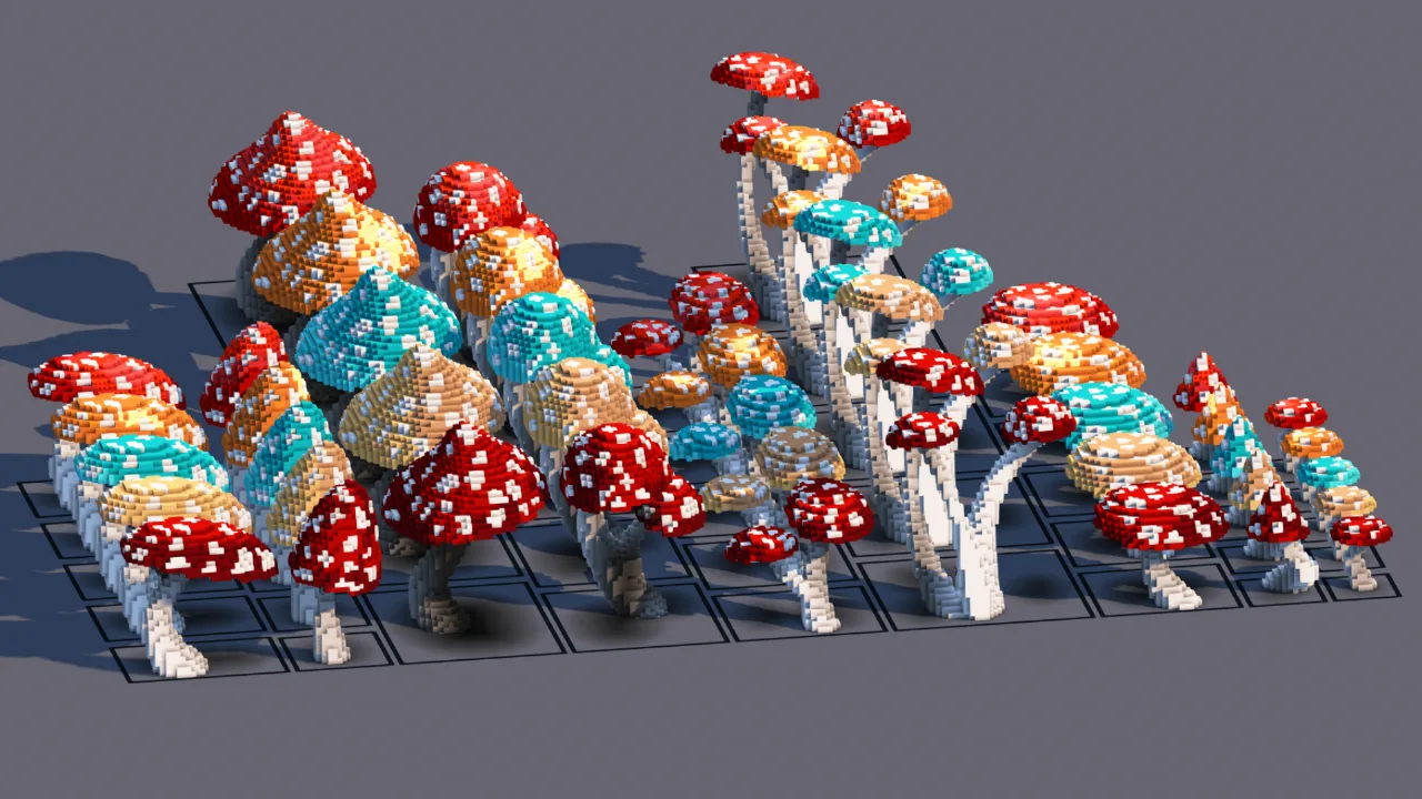 Custom Mushroom Asset Pack | Organic Fantasy Bundle — Minecraft Build by RaekonBuilds