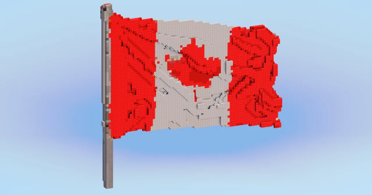 Canada Flag — Minecraft Build by LeonisBuilds