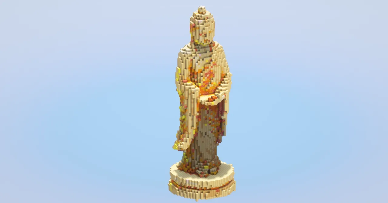 Buddha small‎ — Minecraft Build by LeonisBuilds