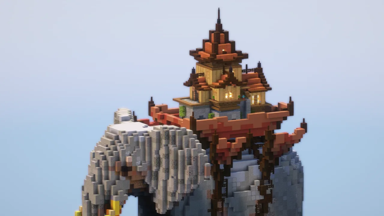 House on an Elephant — Minecraft Build by LeonisBuilds