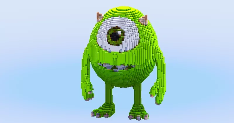 Mike Wazowski — Minecraft Build by LeonisBuilds