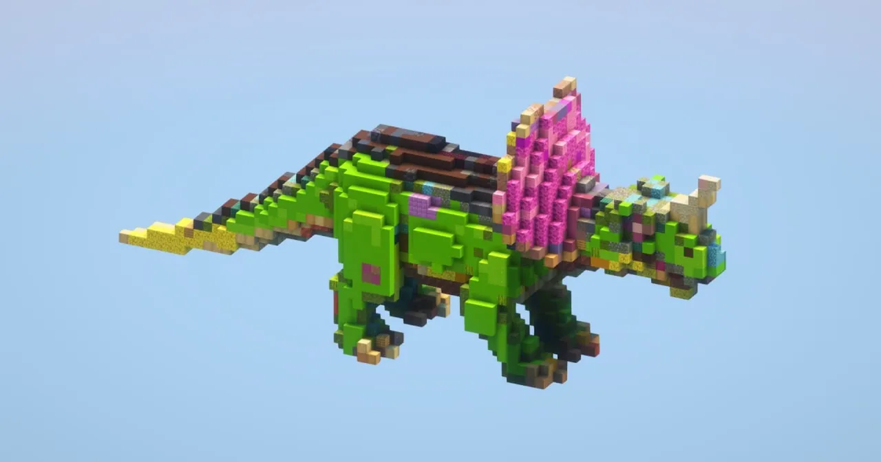 Dinosaur Toy Small — Minecraft Build by LeonisBuilds