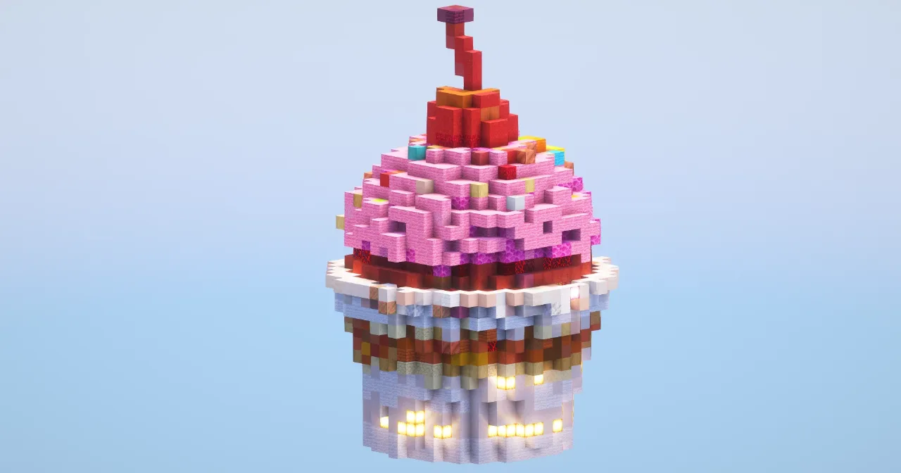 Cupcake small‎ — Minecraft Build by LeonisBuilds
