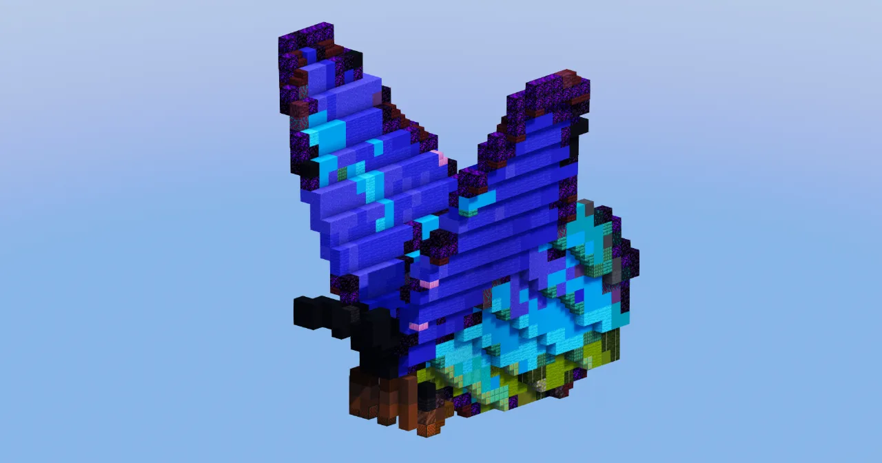 Butterfly Animal — Minecraft Build by LeonisBuilds