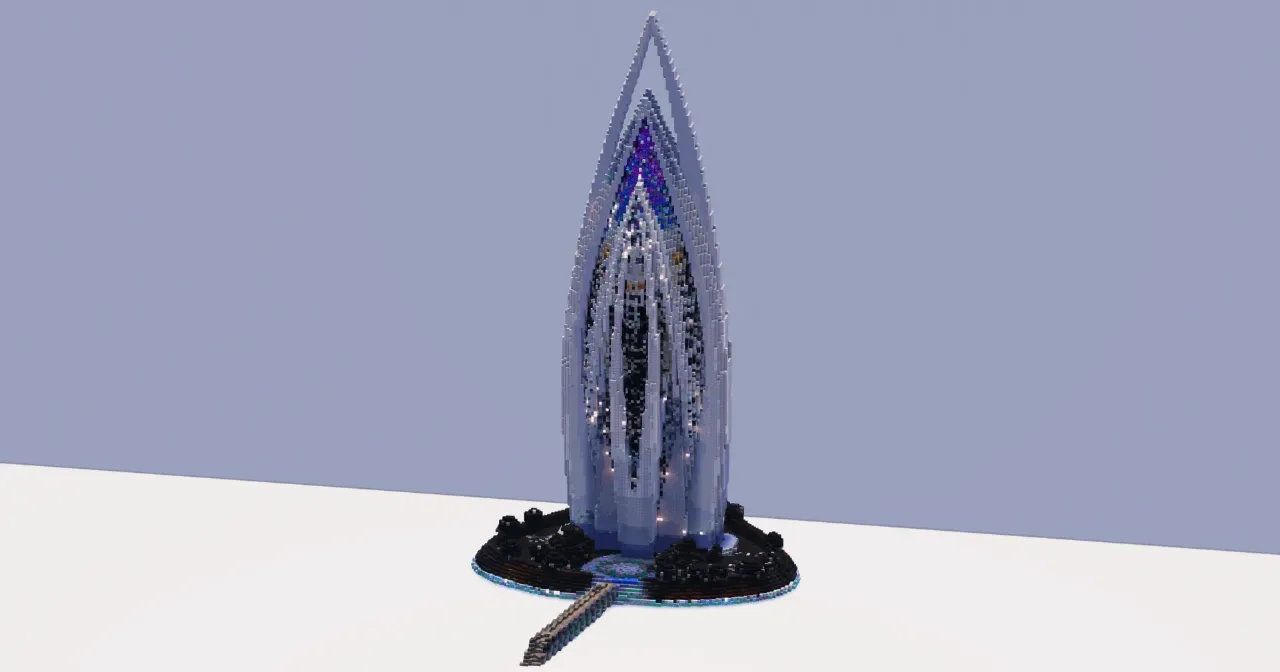 Sail-Shaped Tower — Minecraft Build by ModernCraft