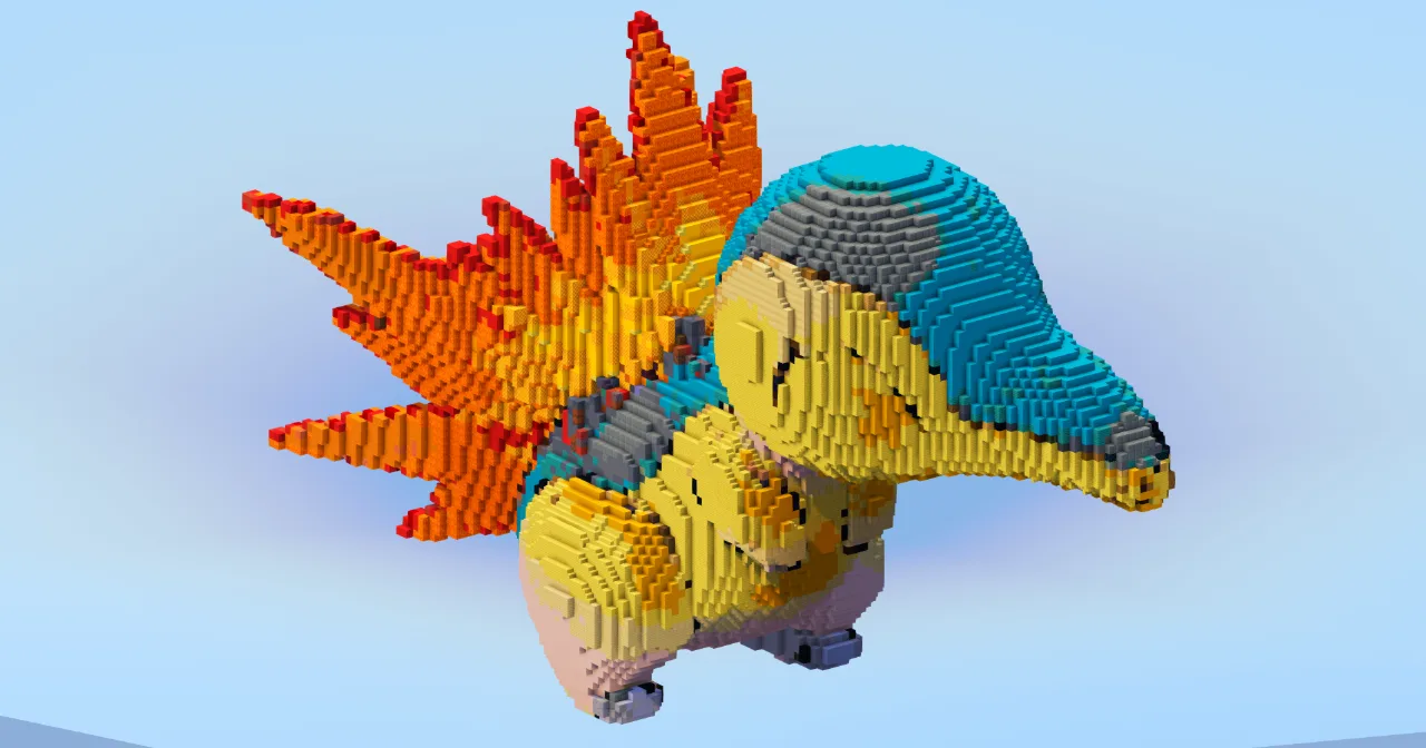 Cyndaquil — Minecraft Build by LeonisBuilds