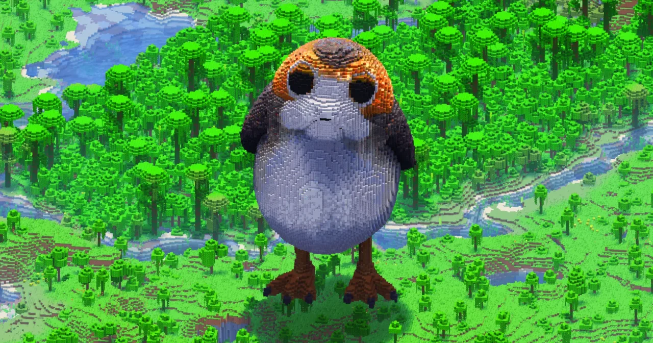 Porg — Minecraft Build by StarWarsCreations