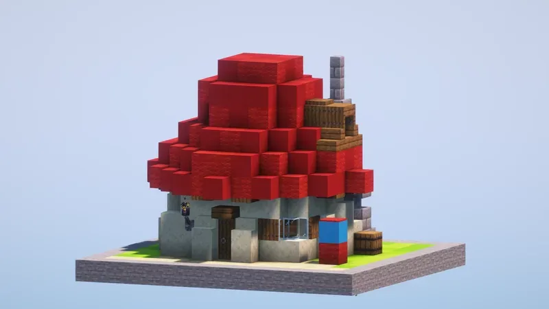 Papa Smurf House — Minecraft Build by LeonisBuilds