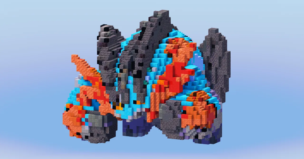 Mega Swampert from Pokemon — Minecraft Build by LeonisBuilds