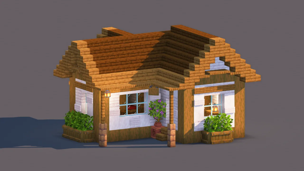 Cozy Rustic Wooden Cottage | Country House — Minecraft Build by RaekonBuilds