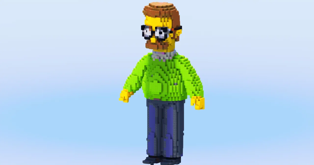 Ned Flanders — Minecraft Build by LeonisBuilds