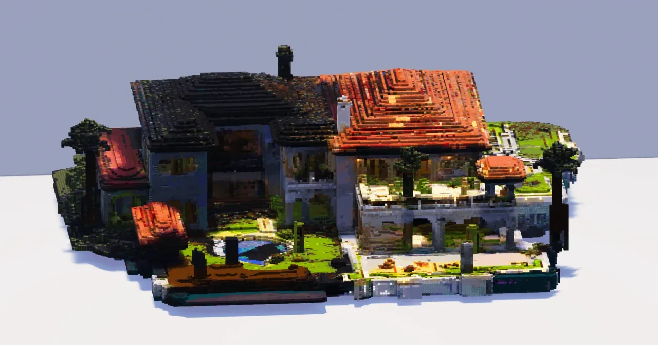 Minecraft Villa — Minecraft Build by ModernCraft