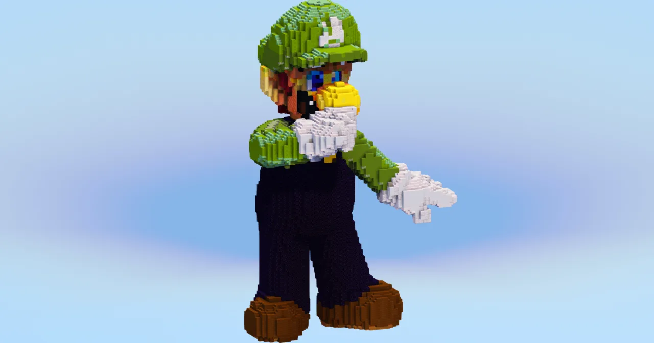 Luigi — Minecraft Build by LeonisBuilds