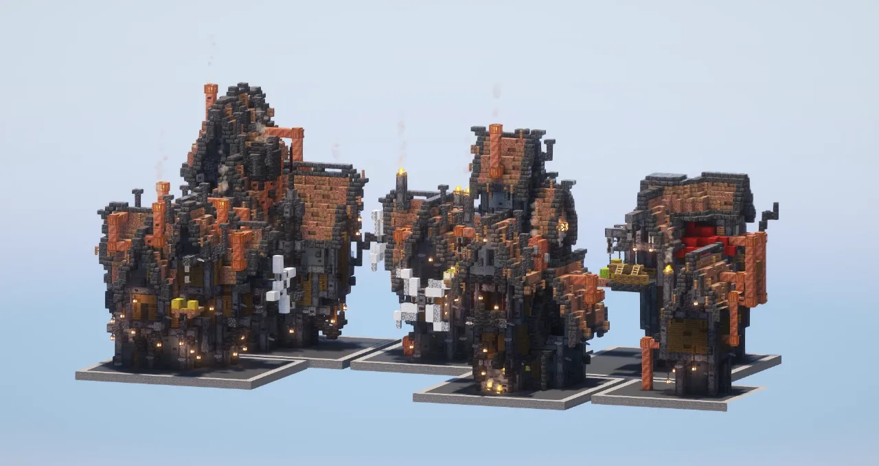 Steampunk House Pack — Minecraft Build by LeonisBuilds