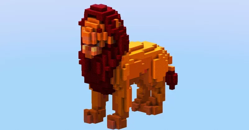 Simba from Disney The Lion King — Minecraft Build by LeonisBuilds