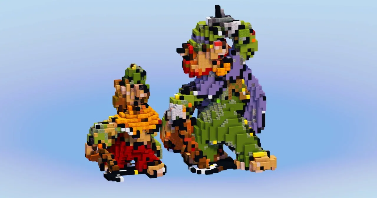 The Fox and the Cat from Disney Pinocchio — Minecraft Build by LeonisBuilds