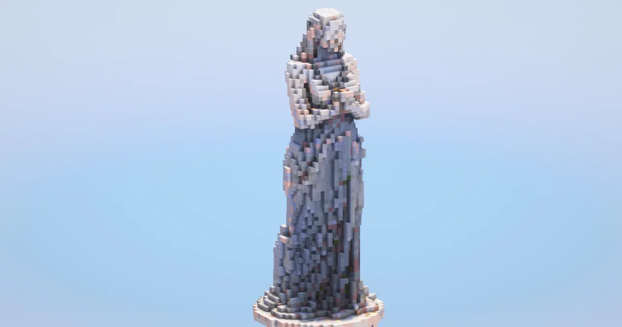 Mary Statue‎ — Minecraft Build by LeonisBuilds