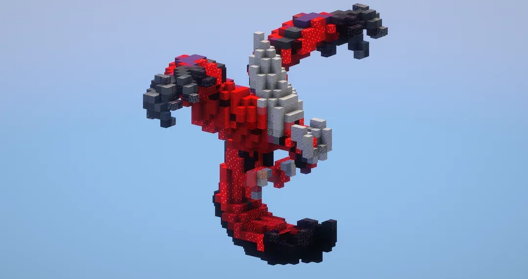Yveltal from Pokemon — Minecraft Build by LeonisBuilds