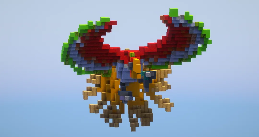 Ho-Oh from Pokemon — Minecraft Build by LeonisBuilds