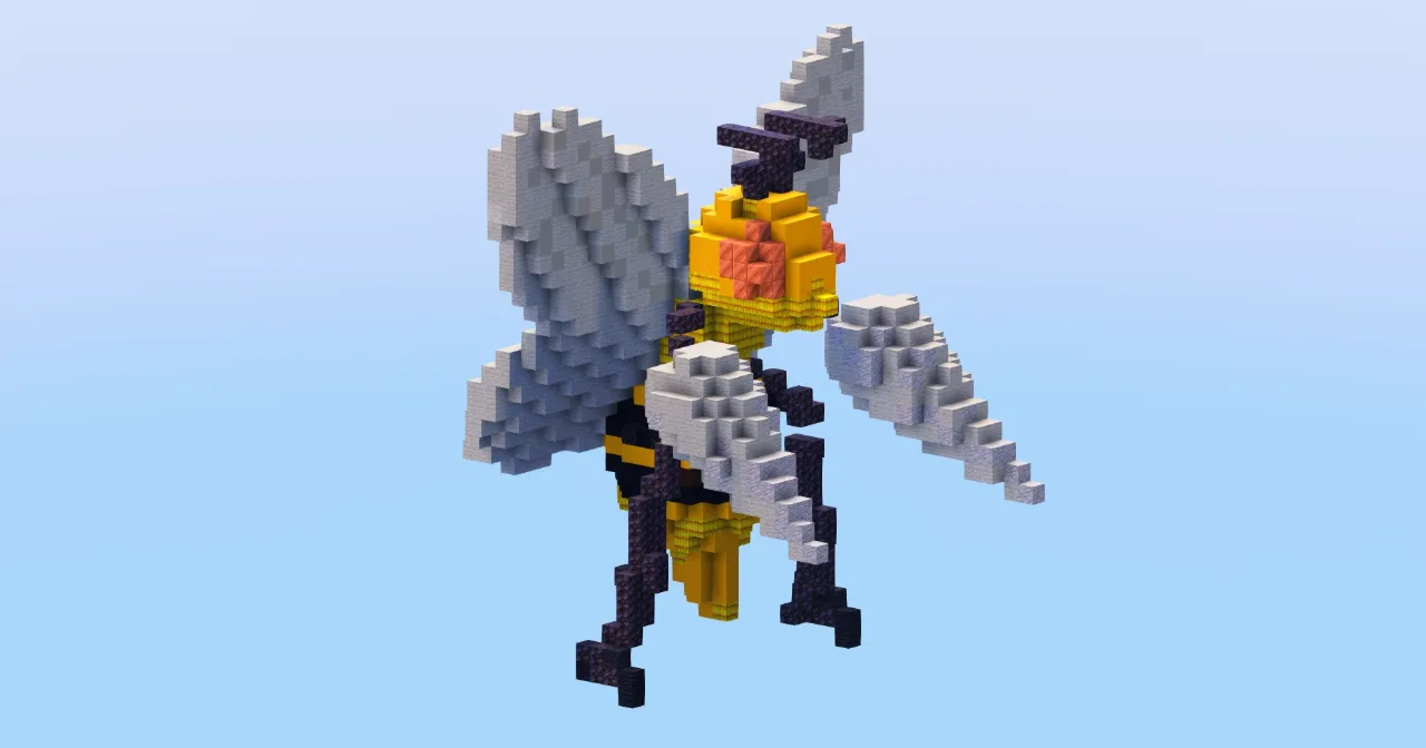 Beedrill from Pokemon — Minecraft Build by LeonisBuilds