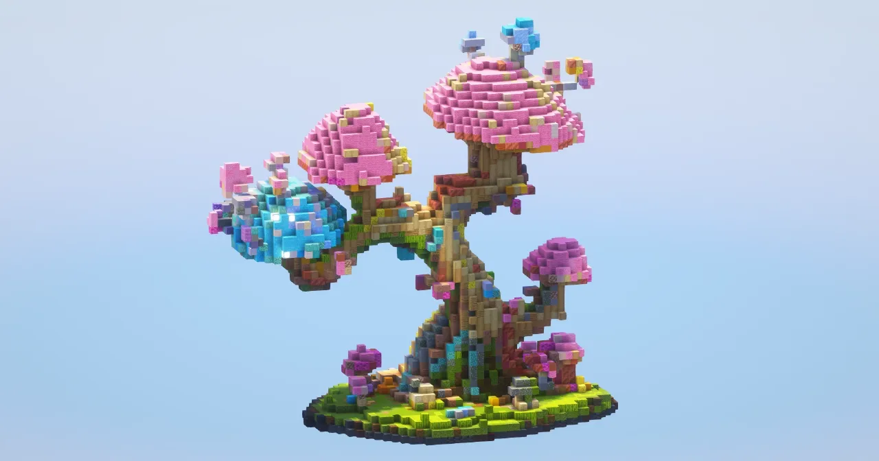 Mushroom Tree‎ — Minecraft Build by LeonisBuilds