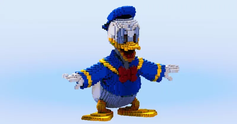 Donald Duck — Minecraft Build by LeonisBuilds