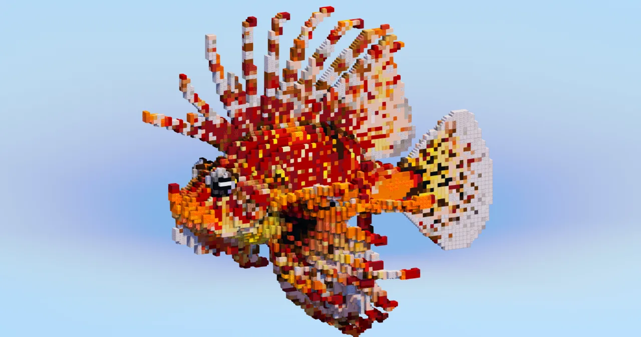 Lionfish — Minecraft Build by LeonisBuilds