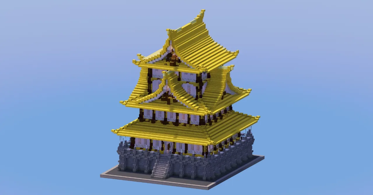 Japanese Castle Bamboo Version — Minecraft Build by LeonisBuilds