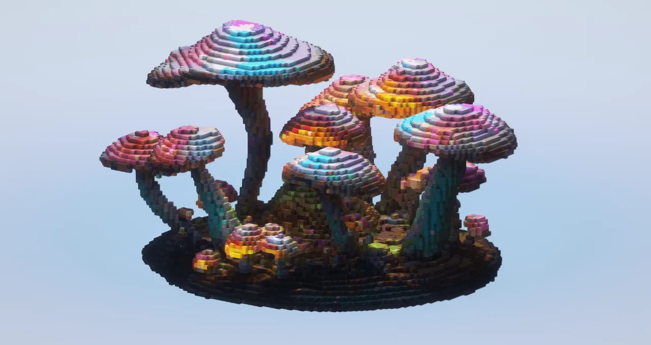 Fantasy Mushrooms — Minecraft Build by LeonisBuilds