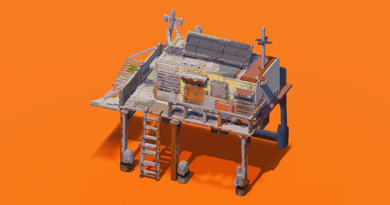 Scrap Stilt Shack — Minecraft Build by StarWarsCreations