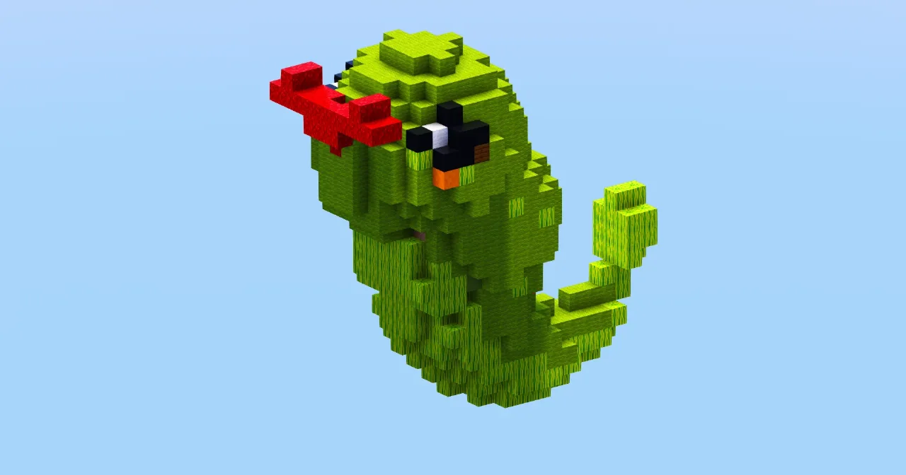 Caterpie from Pokemon — Minecraft Build by LeonisBuilds