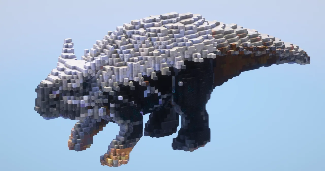 Ankylosaurus‎ — Minecraft Build by LeonisBuilds
