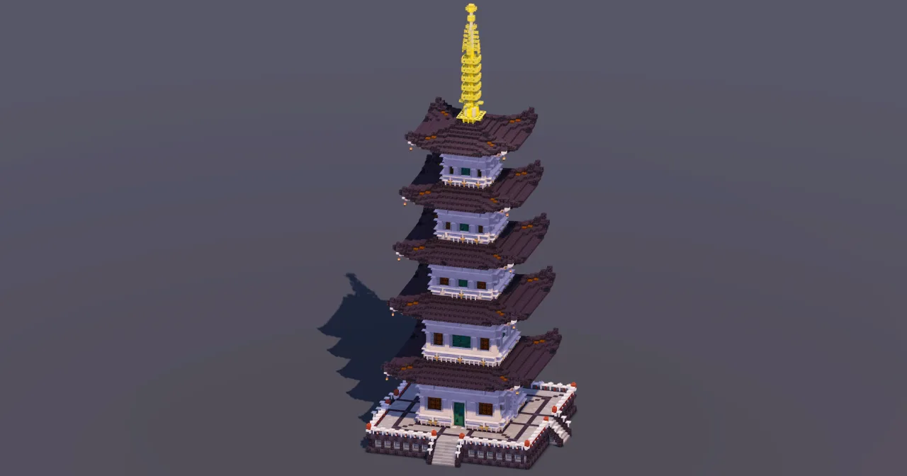 Japanese Pagoda Black — Minecraft Build by MellowHat