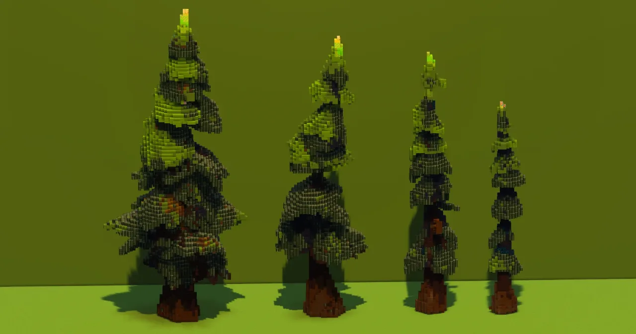 Spruce Trees Pack — Minecraft Build by VerdantBuilds