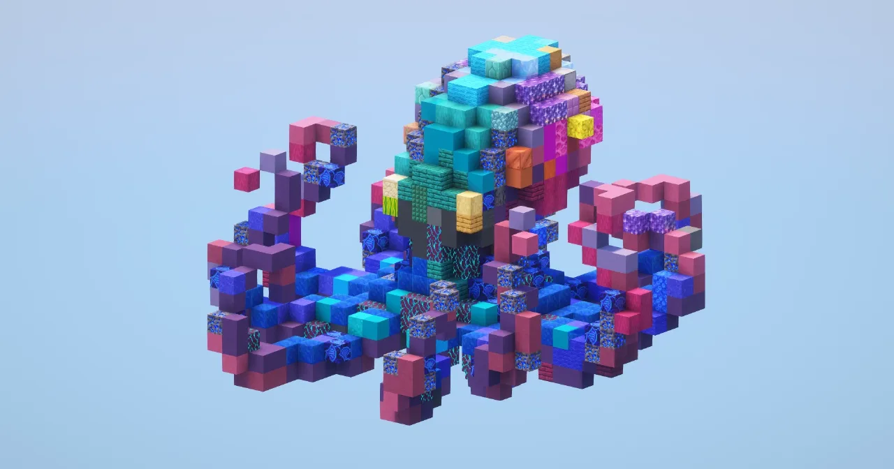 Octopus‎ — Minecraft Build by LeonisBuilds
