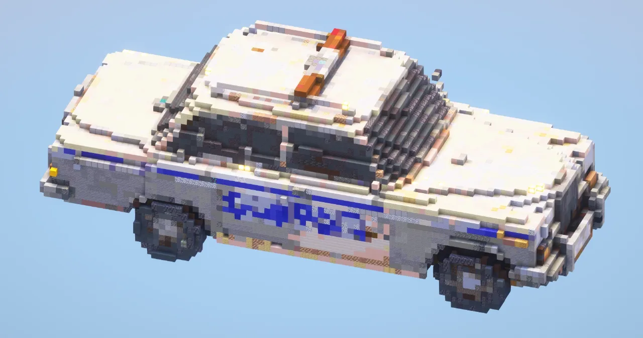 Policecar‎ — Minecraft Build by LeonisBuilds