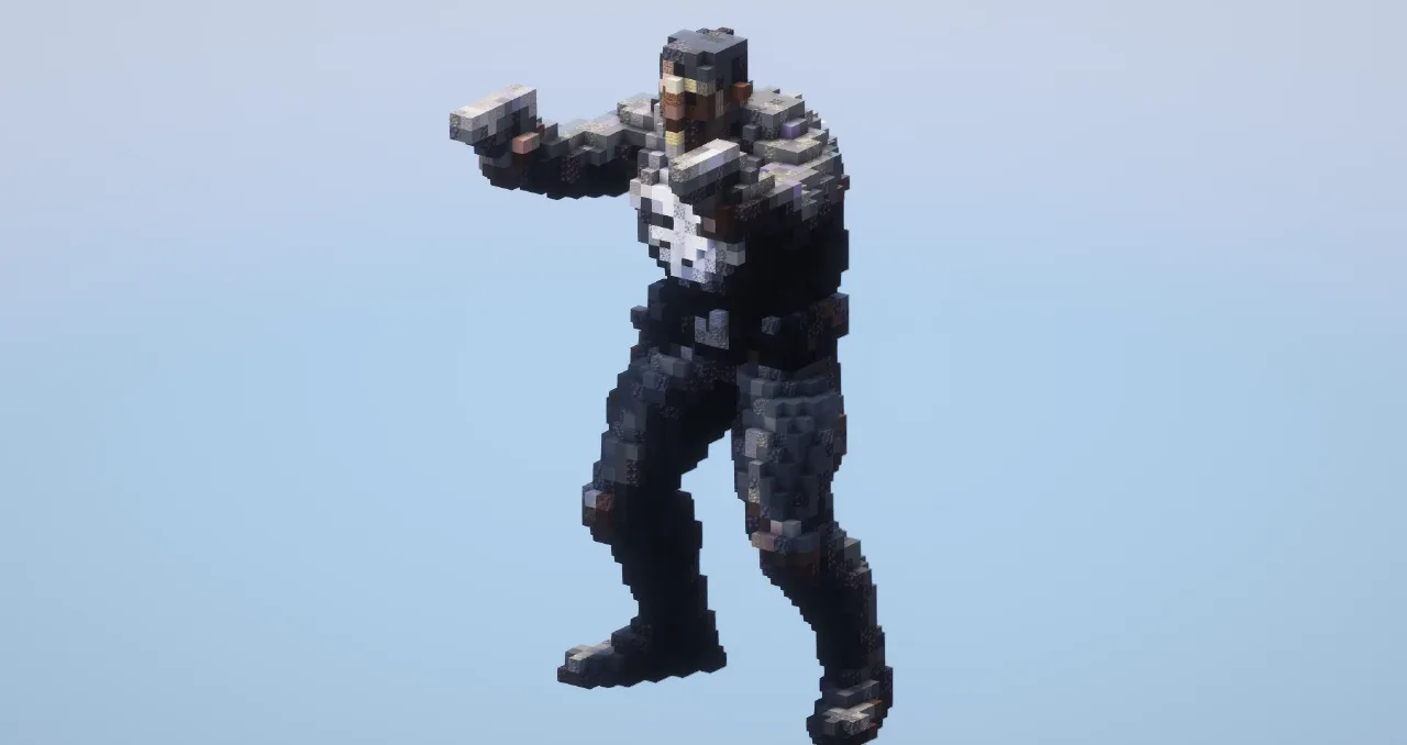 The punisher from Marvel — Minecraft Build by LeonisBuilds