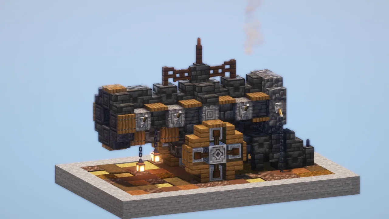 Steampunk Cannon — Minecraft Build by LeonisBuilds