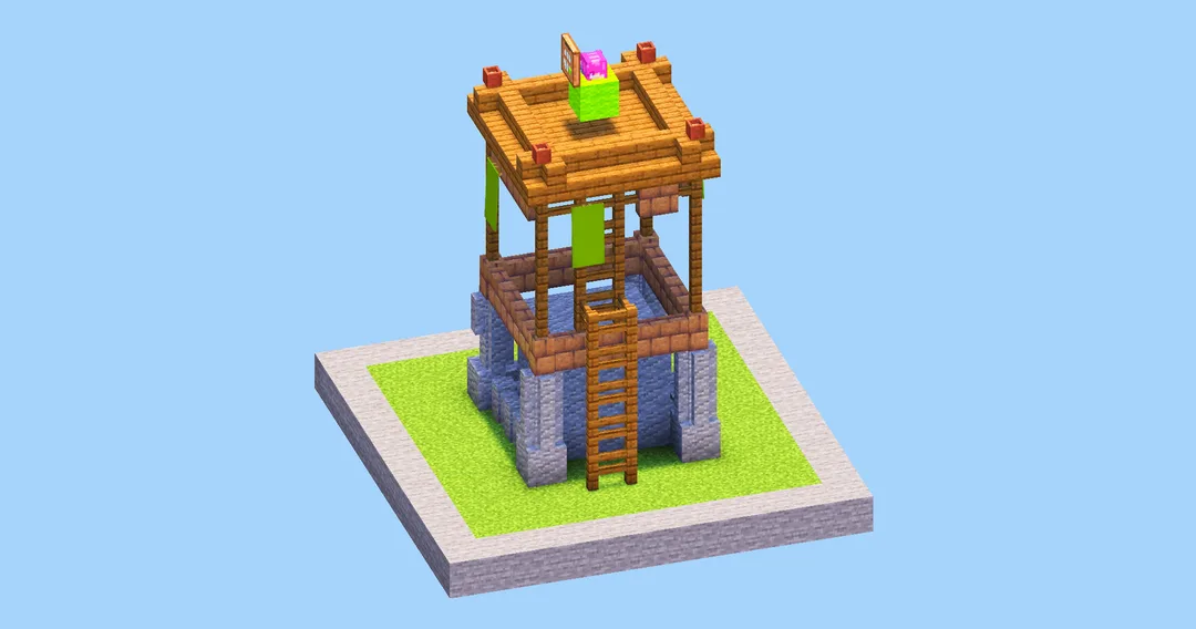 Clash of Clans Archer Tower Level 5 — Minecraft Build by LeonisBuilds