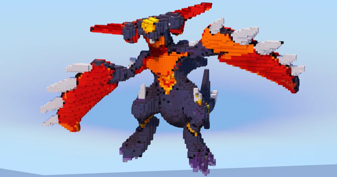 Mega Garchomp Z — Minecraft Build by LeonisBuilds