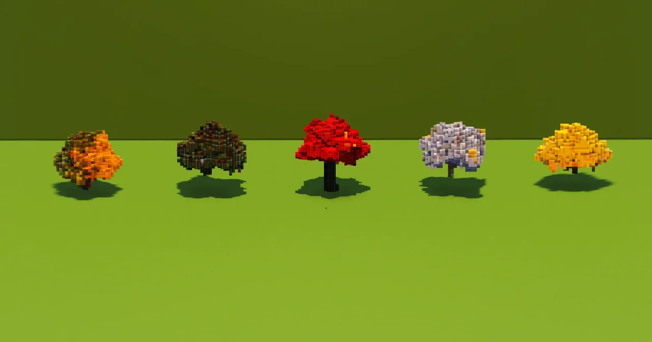 Colorful Trees Pack — Minecraft Build by VerdantBuilds