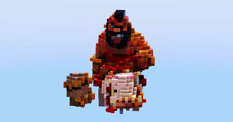 Hog Rider from Clash of Clans — Minecraft Build by LeonisBuilds