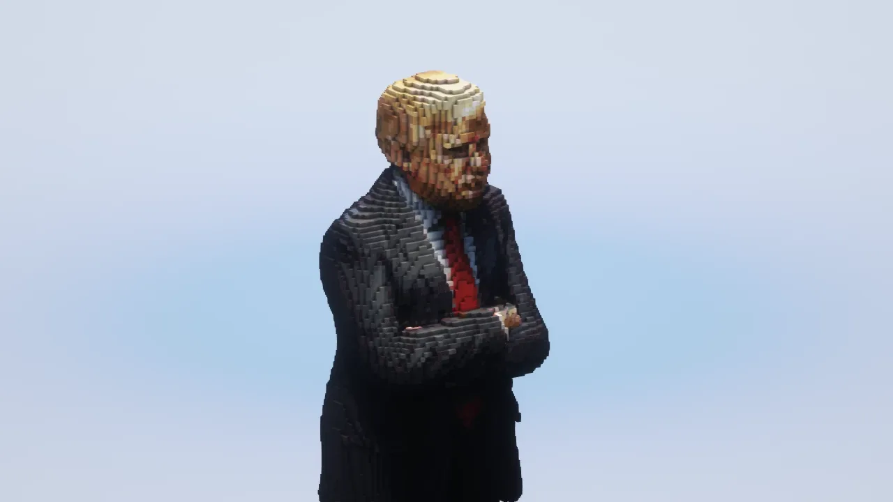 Donald Trump — Minecraft Build by LeonisBuilds