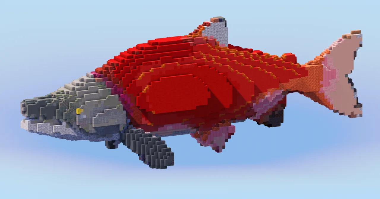 Salmon — Minecraft Build by LeonisBuilds