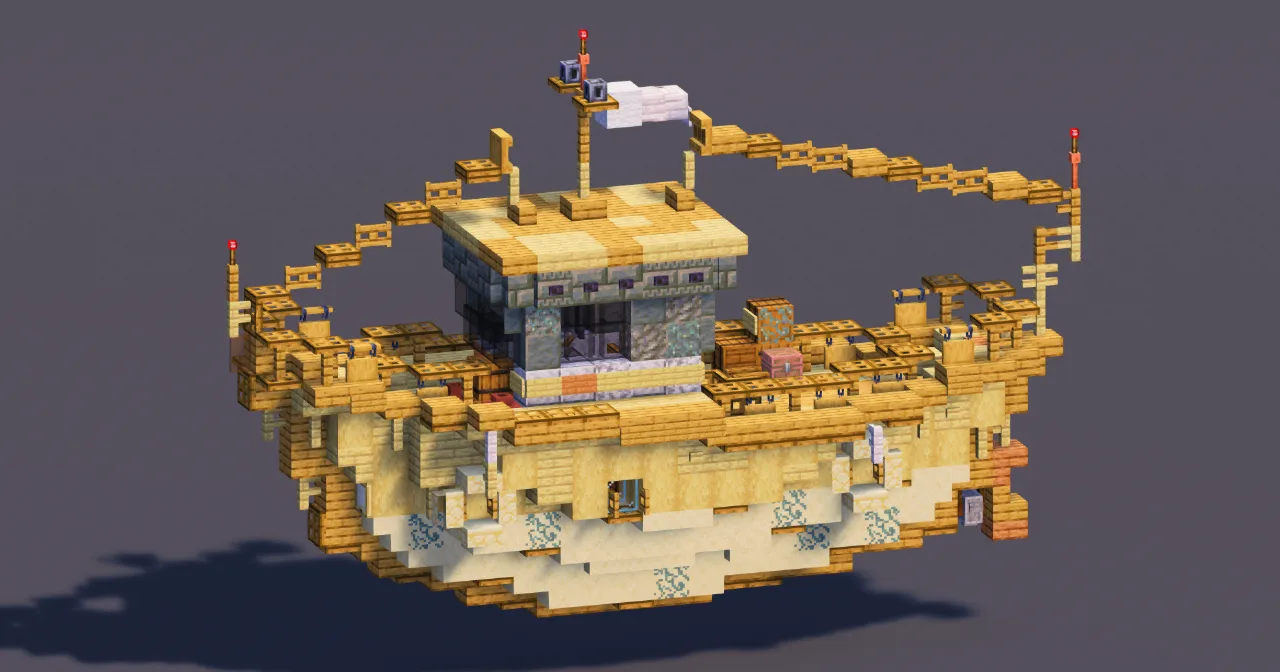 Birch Fishing Boat — Minecraft Build by MellowHat