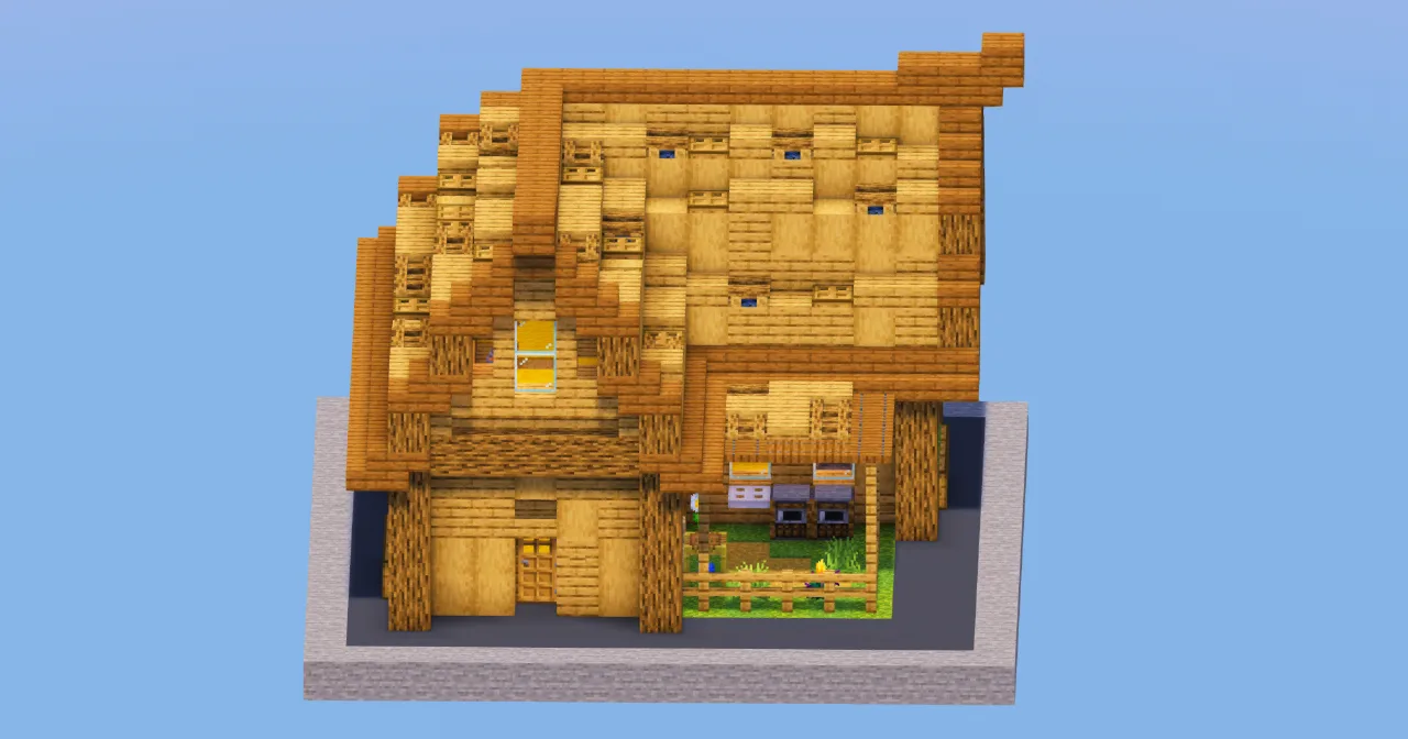 Oak Beginner House — Minecraft Build by LeonisBuilds