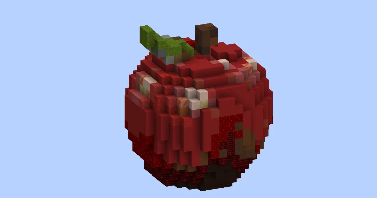 Red Apple — Minecraft Build by LeonisBuilds