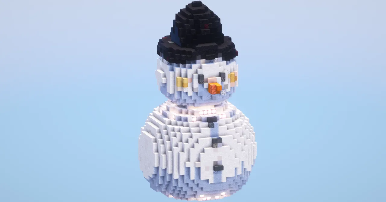 Snowman small‎ — Minecraft Build by LeonisBuilds