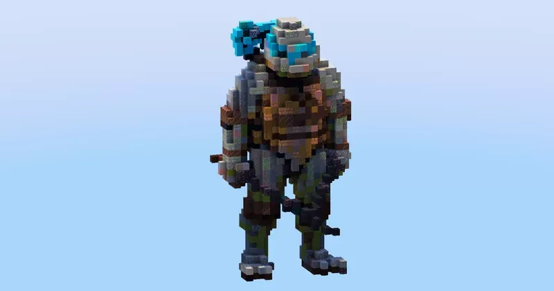 Blue Ninja Turtle — Minecraft Build by LeonisBuilds