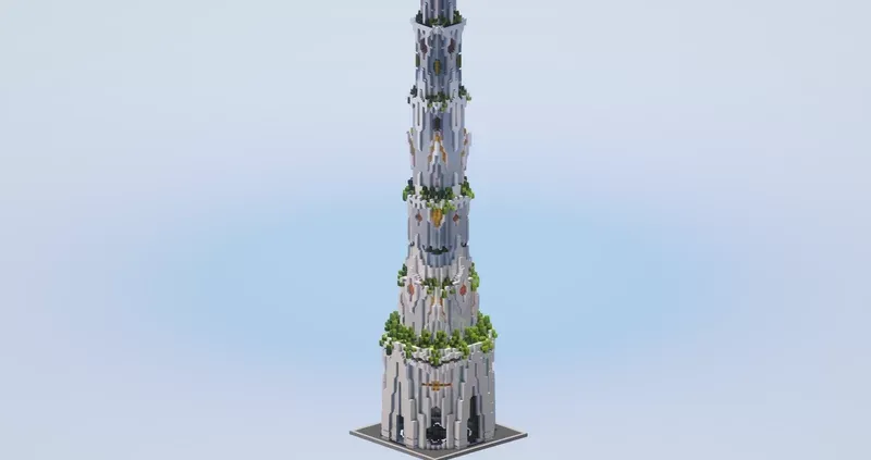 Solarpunk Quartz Tower — Minecraft Build by LeonisBuilds